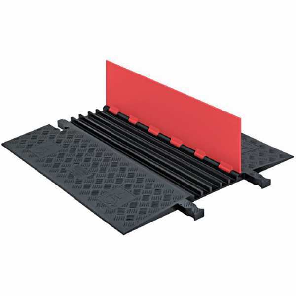 Cable Protector, Hinged, 5 Channels, 3 ft.
