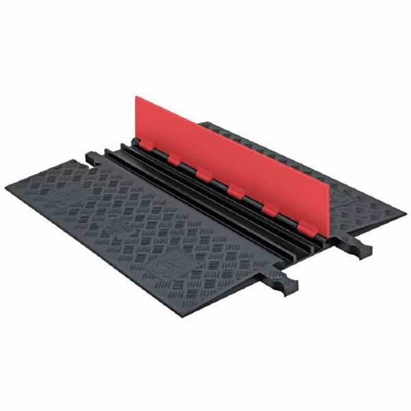 Cable Protector, Hinged, 3 Channels, 3 ft.