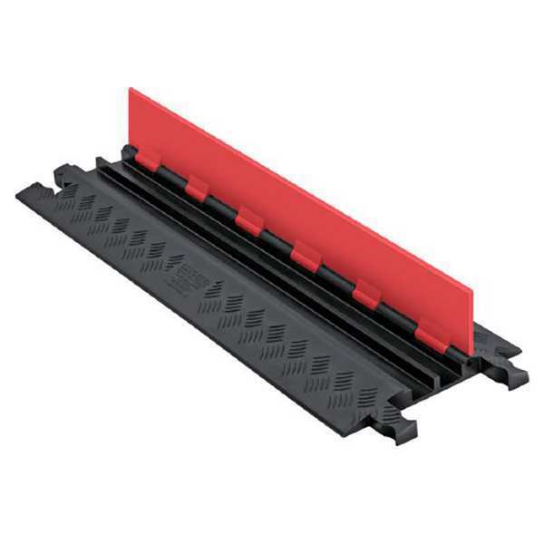 Cable Protector, Hinged, 2 Channels, 3 ft.