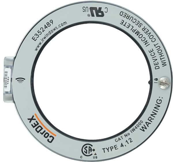 Round Infrared Window, 4 In., 100mm Dia.