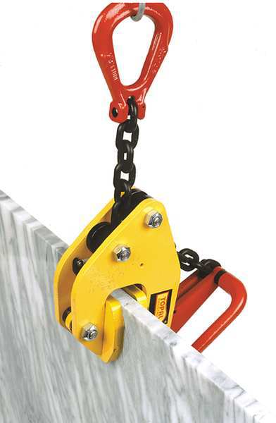 Nonmarring Plate Clamp, 3300 lb, 1-1/8 In