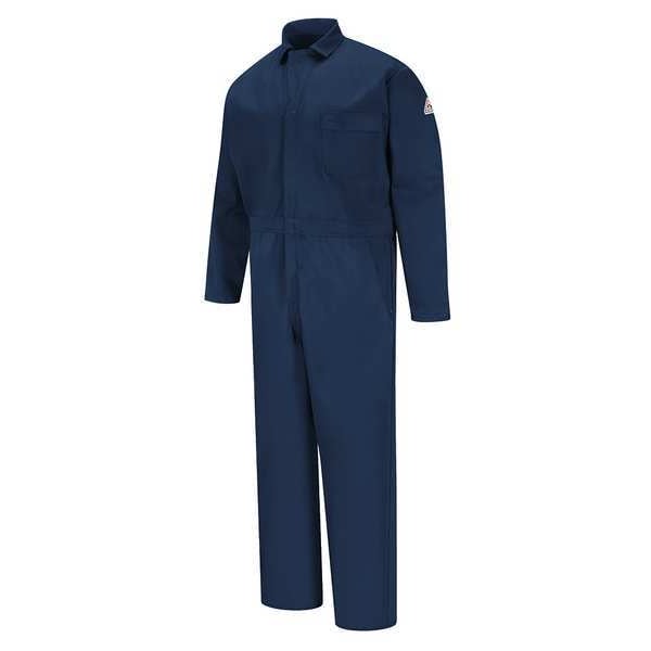 Flame Resistant Coverall, Navy, 100% Cotton, 3XL