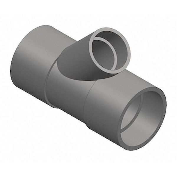 PVC Reducing Wye, Socket x Socket, 2 in x 2 in x 1 1/2 in Pipe Size