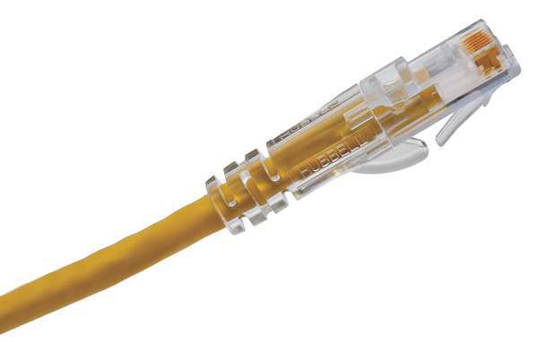Ethernet Cable, Cat 6A, Yellow, 7 ft.