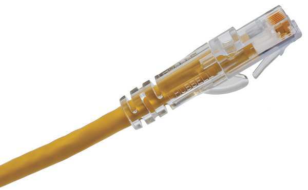 Ethernet Cable, Cat 6A, Yellow, 15 ft.