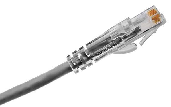 Ethernet Cable, Cat 6A, Gray, 15 ft.