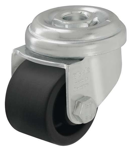Kingpin Swivl Cstr, Nylon, 3 in, 165 lb, Blk