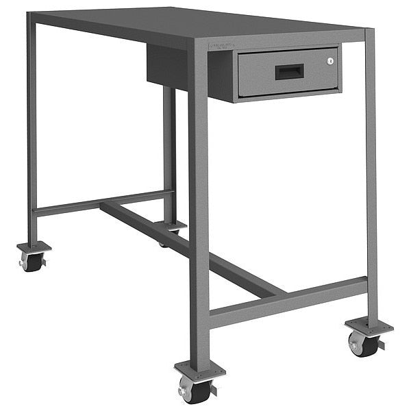 Mbl Mach Tbl, 24x48x42,2000 lb, 1 Drwr