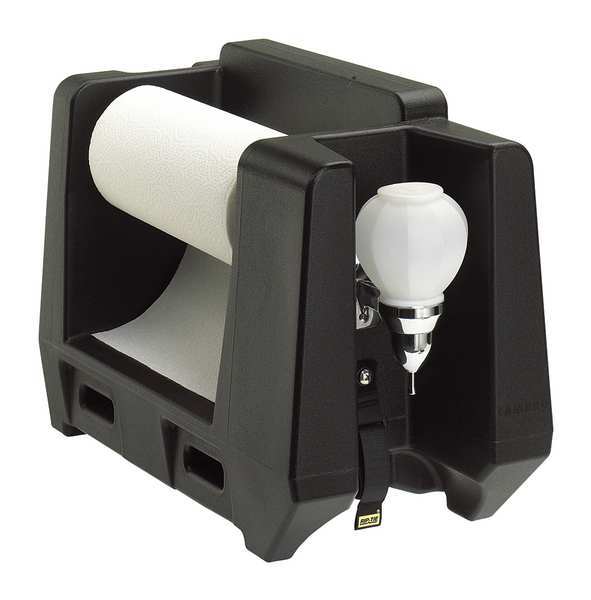 Handwash Accessory With Paper Towel Roll Dispenser Black
