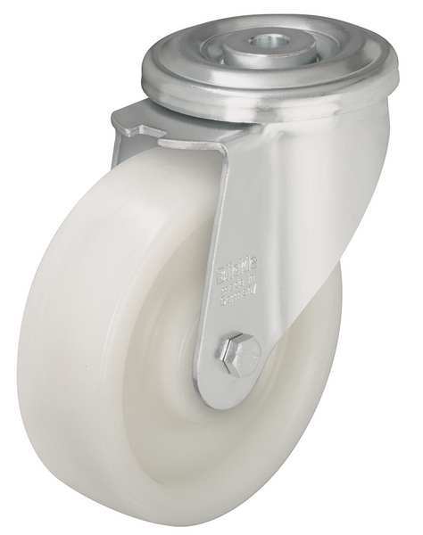 Kingpin Swivel Cstr, Nyln, 4 in, 770 lb, Wht