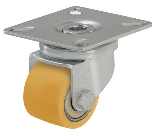 Swivel Plate Caster, Poly, 1-3/8 in., 220 lb.