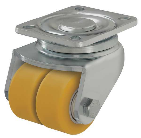 Dual Whl Cstr, Swl, Poly, 3-3/16 in, 1232 lb