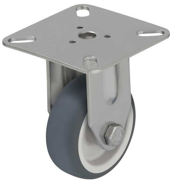 Rgd Plate Castr, Therm Rubber, 2 in, 110 lb
