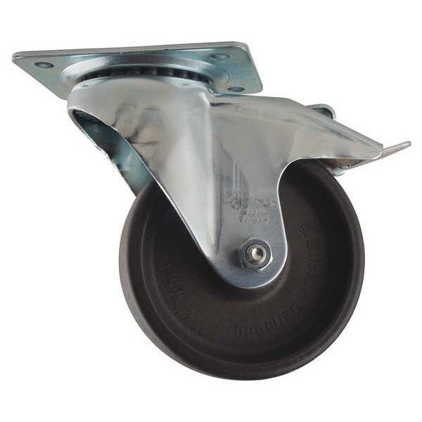 Swivel Plate Caster, Glass Nylon, 6 in, 770 lb