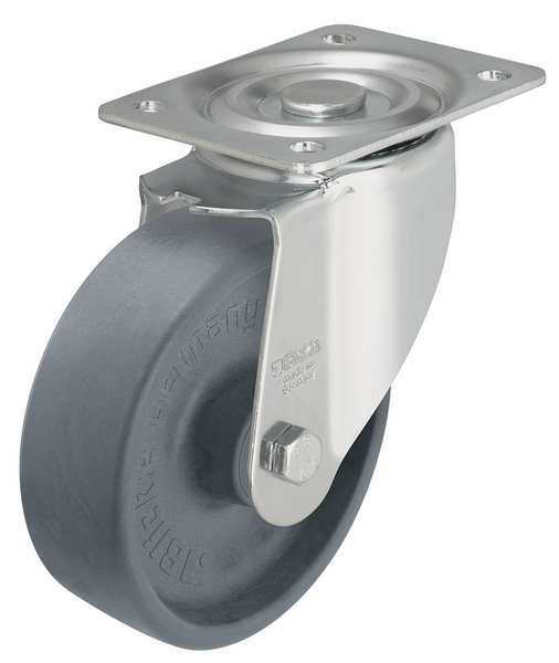 Swivel Plate Caster, Glass Nylon, 8 in, 770 lb
