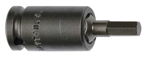 Socket Bit, 3/8 in. Dr, 6mm Hex, PK5