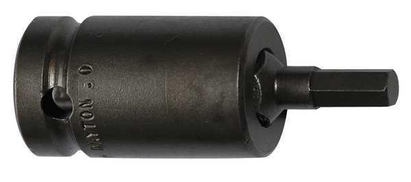 Socket Bit, 1/2 in. Dr, 17mm Hex, PK5