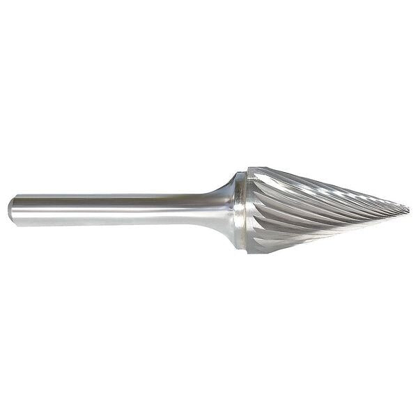 Carbide Bur, Pointed Cone, 3/8, 1/4 Shank