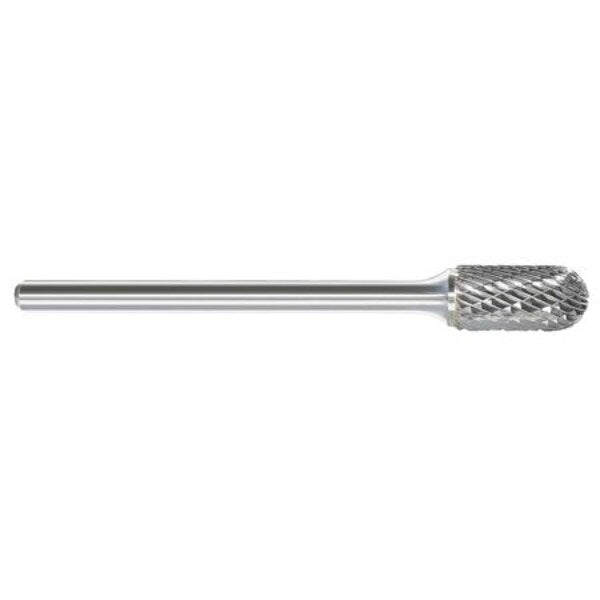 Carbide Bur, Radius End, 3/8 In, 1/4 Shank