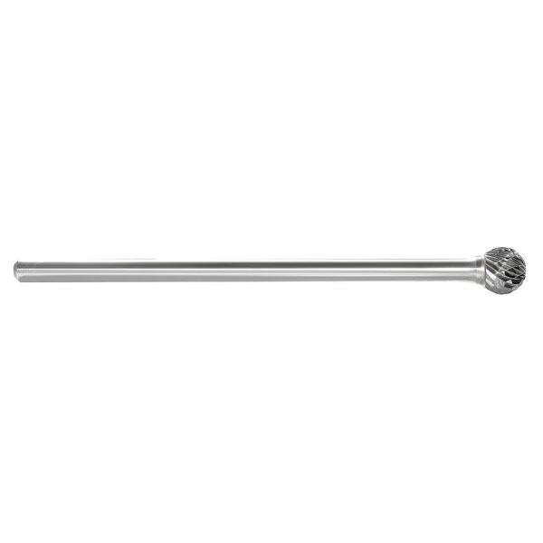 Carbide Bur, Ball Shape, 1/4 In, 1/4 Shank