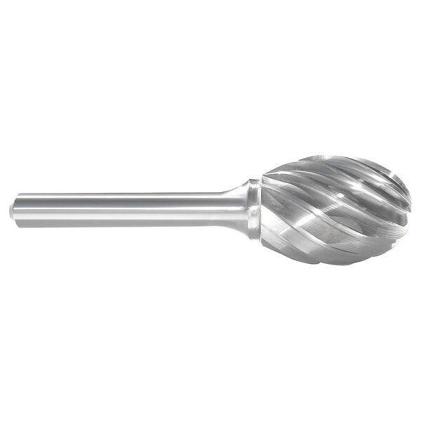 Carbide Bur, Oval, 5/8 In, 1/4 Shank