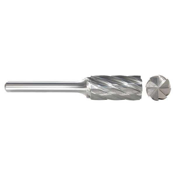 Carbide Bur, End Cut, 3/4 In, 1/4 Shank