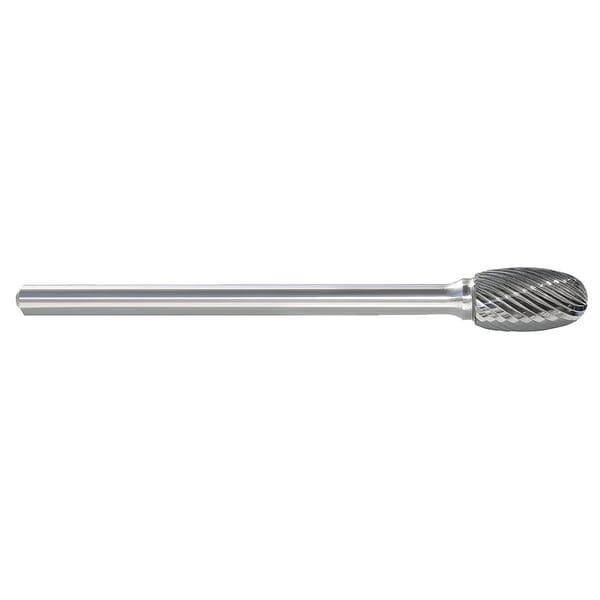 Carbide Bur, Oval, 3/8 In, 1/4 Shank