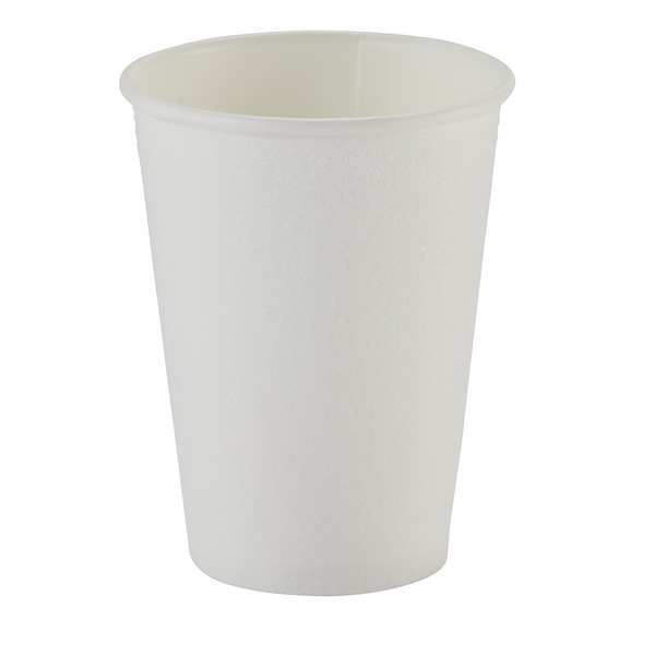 Disposable Hot cup 12 oz. White, Paper, Pk1000