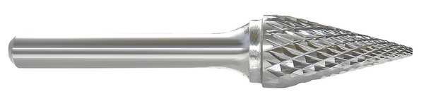 Carbide Bur, Pointed Cone, 3/8, 1/4 Shank