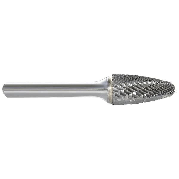 Carbide Bur, Tree, 7/16 In, 1/4 Shank