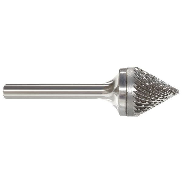 Carbide Bur, Cone, 1 In, 1/4 Shank