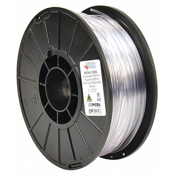 Chroma Strand INOVA-1800 Copolyester Filament, Natural 2.85mm, 1kg reel