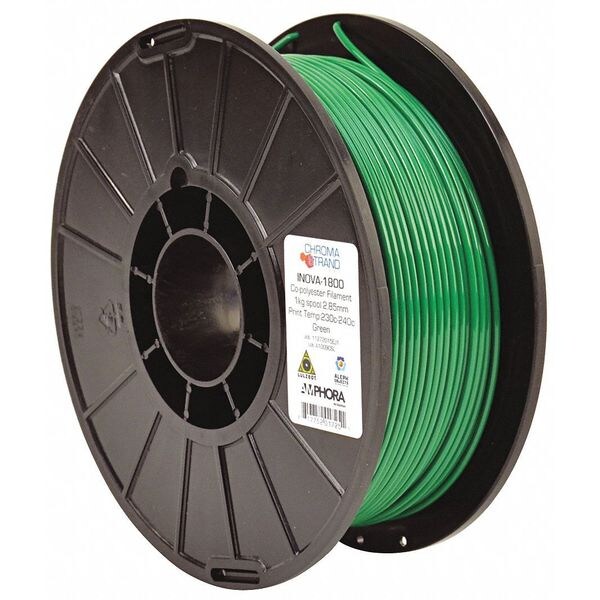 Chroma Strand INOVA-1800 Copolyester Filament, Green 2.85mm, 1kg reel