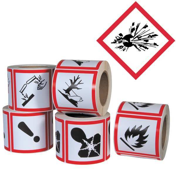 Pictogram Label, Exploding Bomb, PK500