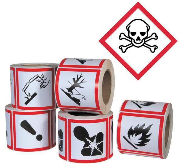 Pictogram Label, Skull, PK500