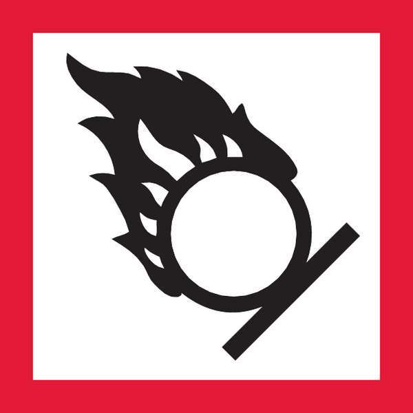 Pictogram Sign, Black/Red, Vinyl