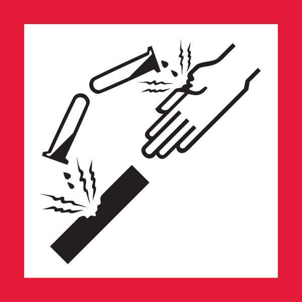 Pictogram, Black/Red, Self Adhesive Vinyl, GHS1269