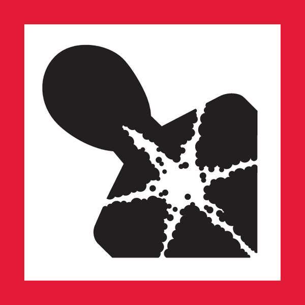 Pictogram, Bk/Red, Self Adhesive Vinyl