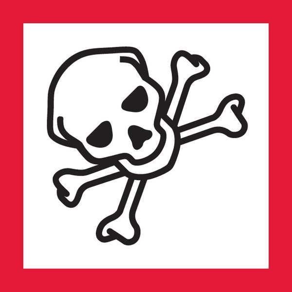 Pictogram, Black/Red, Self Adhesive Vinyl, GHS1273
