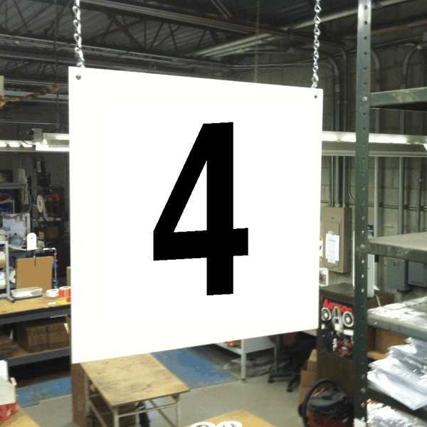 Hanging Aisle Sign, Legend 4
