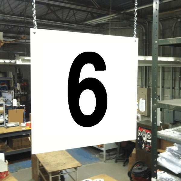 Hanging Aisle Sign, Legend 6