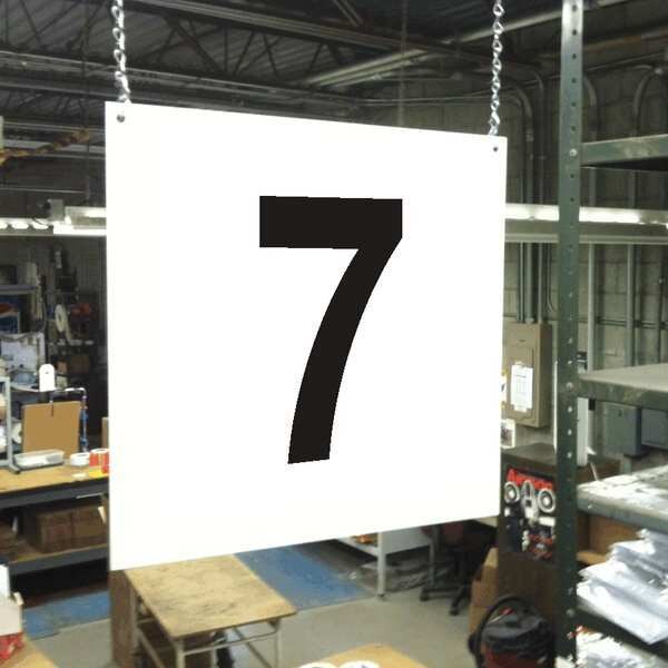 Hanging Aisle Sign, Legend 7
