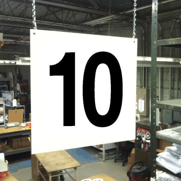Hanging Aisle Sign, Legend 10