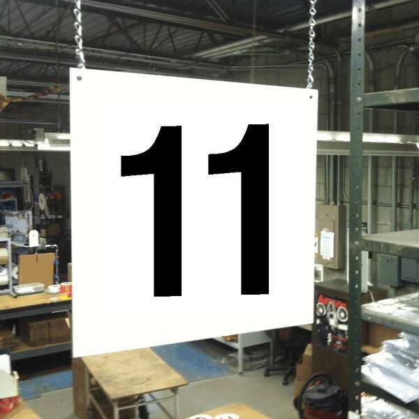 Hanging Aisle Sign, Legend 11