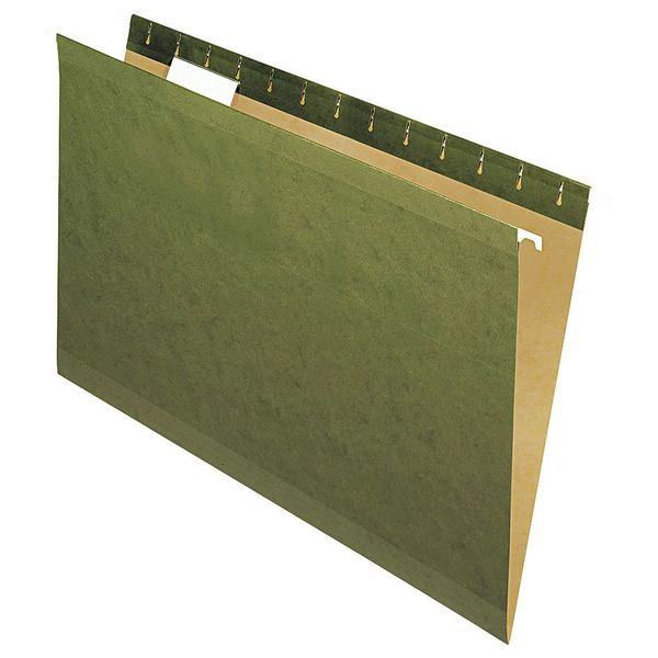 Hanging File Folder, Standard Green, PK25