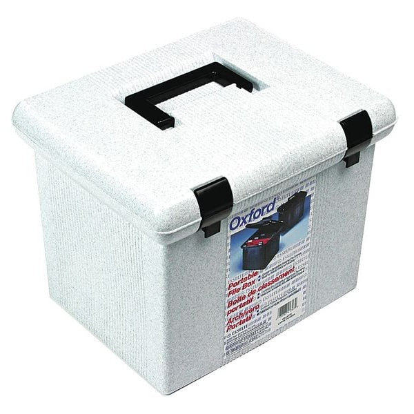 File Storage Box, Granite, Plastic