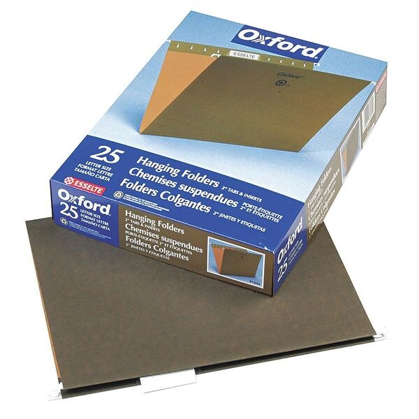 Hanging File Folder, Standard Green, PK25
