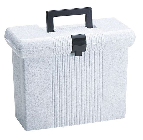 File Storage Box, Granite, Plastic
