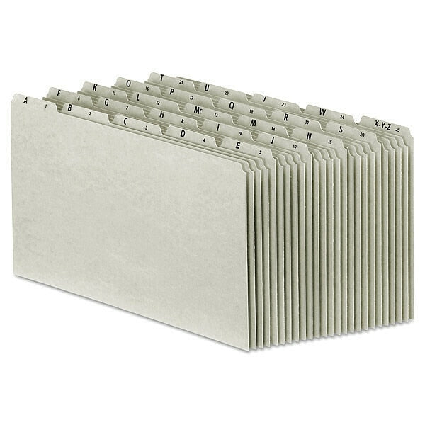 Index Tab Set, Gray, Pressboard, PK25
