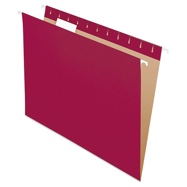 Hanging File Folders, Burgundy, PK25